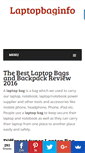 Mobile Screenshot of laptopbaginfo.com